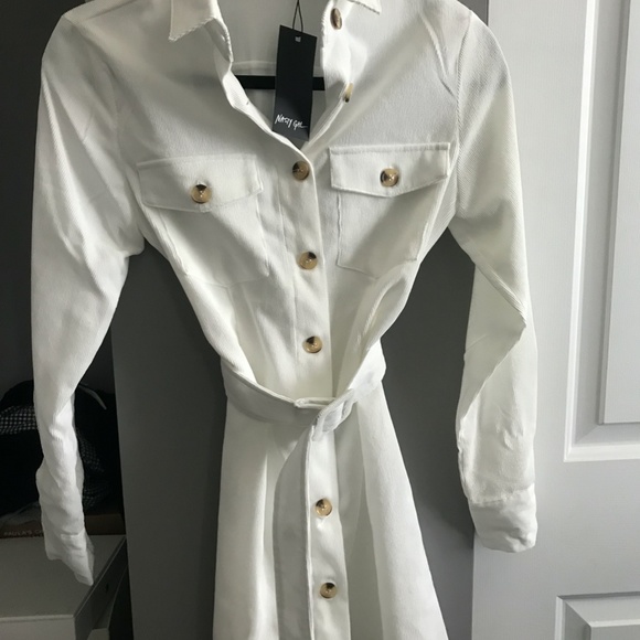 Nasty Gal Button-Down Corduroy Shirt Dress - Picture 3 of 4